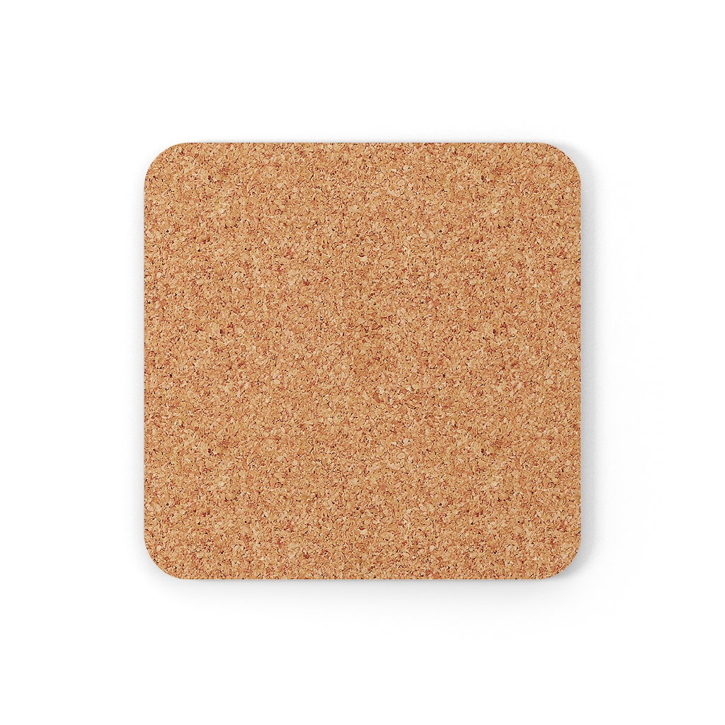 Corkwood Coaster Set (Hot Pink)