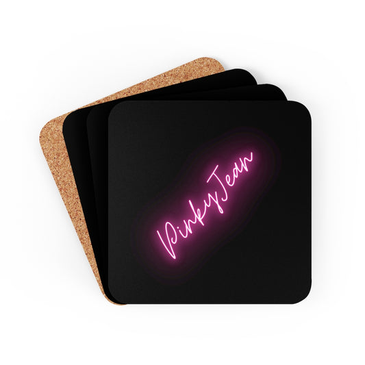 Corkwood Coaster Set (Black)