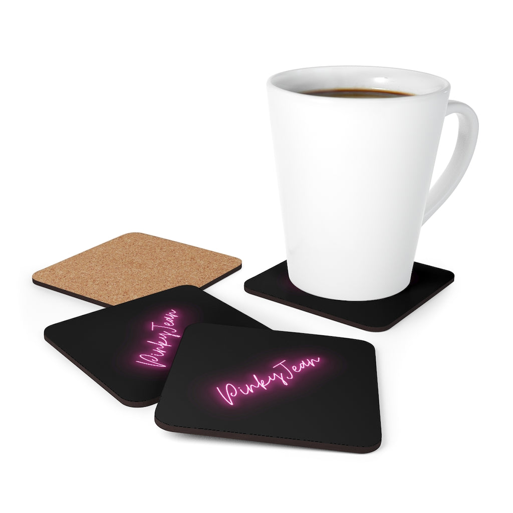 Corkwood Coaster Set (Black)