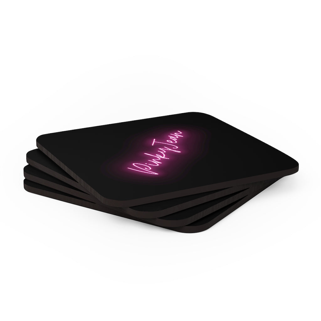 Corkwood Coaster Set (Black)